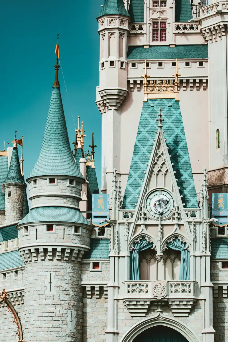 Castelo em parque temático de Orlando